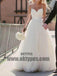 Simple Sweetheart Spaghetti Straps Cheap Custom Long Wedding Bridal Dresses, TYP0497