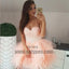 A-Line Sweetheart Short Coral Homecoming Dress with Beading, Pink Homecoming Dresses, TYP0712