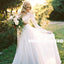 2 Pieces Lace Top Chiffon Skirt Romantic Country Wedding Dresses, TYP0937