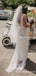 Elegant Charming Spaghetti Strap V-neck Sleeveless A-line Long Cheap Lace Wedding Dresses, WDS0006