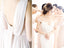 V-neck Blush Pink Chiffon Backless A-line Long Cheap Bridesmaid Dresses, BDS0068