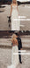 A-Line Spaghetti Straps Long Chiffon Wedding Dress with Lace, TYP0899