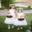 Pretty A-line Tea-length Lace and Tulle Flower Girl Dresses, TYP1049