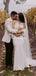 Charming Halter Open-Chest White Tulle Mermaid Long Cheap Wedding Dresses, WDS0036